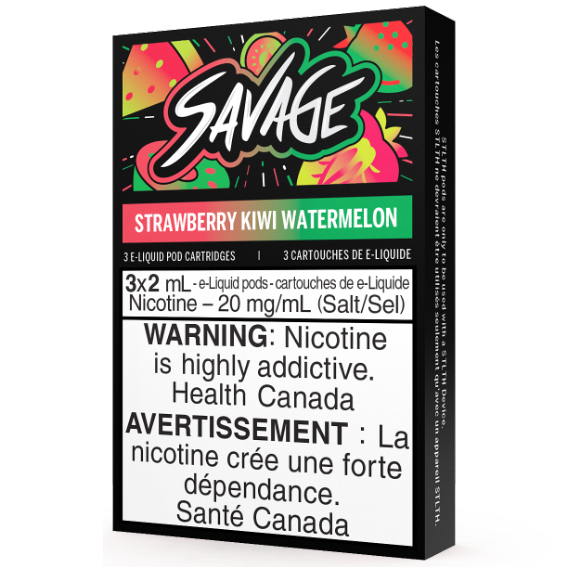 Strawberry Kiwi Watermelon Savage STLTH Pods