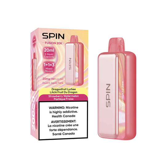 Spin Fusion 20K - Dragonfruit Lychee and Strawberry Watermelon