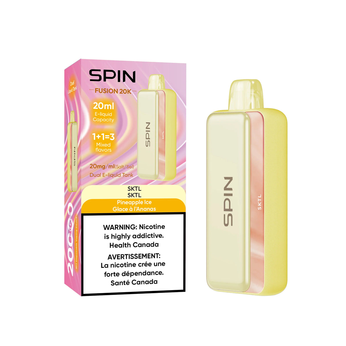 Spin Fusion 20K - SKTL and Pineapple Ice