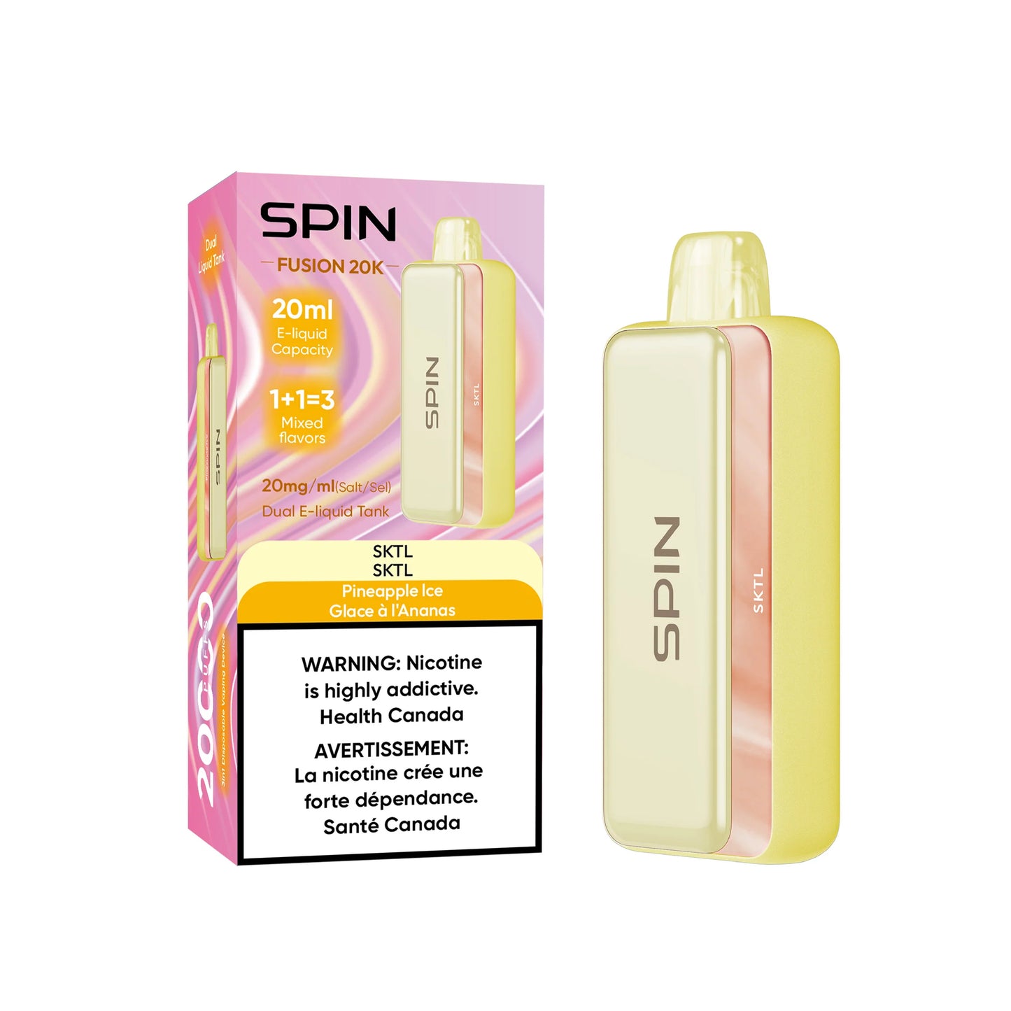 Spin Fusion 20K - SKTL and Pineapple Ice