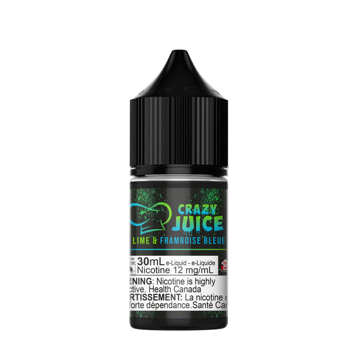 Crazy Juice - Citron Vert &amp; Framboise Bleue 30 ml Sel