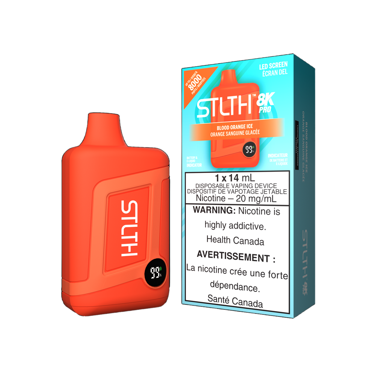 STLTH 8K Pro - Orange Sanguine Glacée