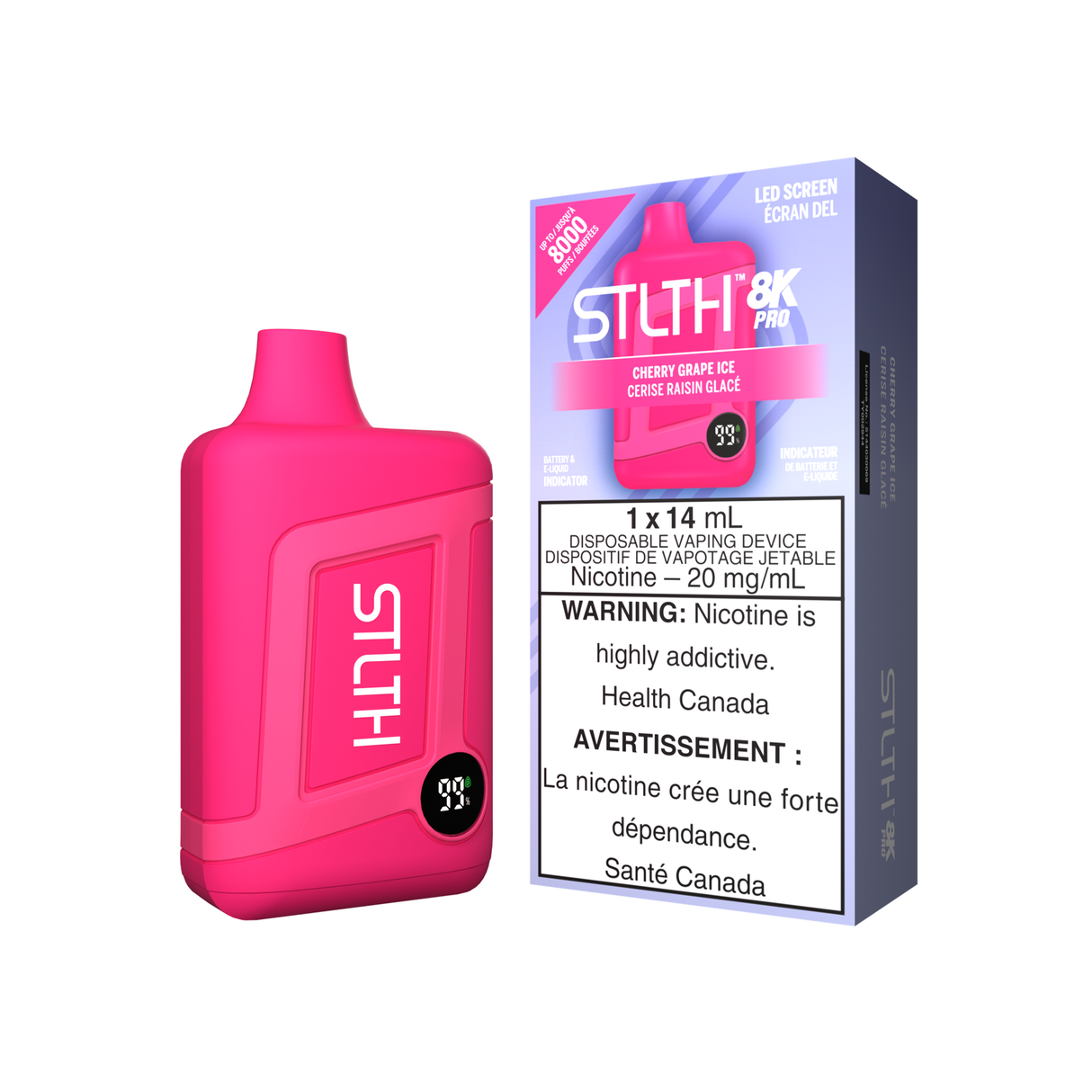 STLTH 8K Pro - Raisin Et Cerise Glacés