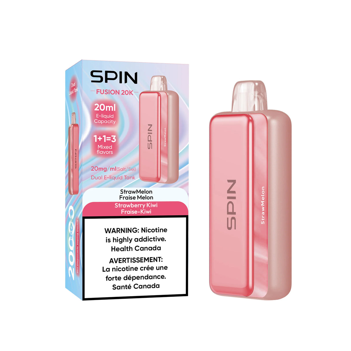 Spin Fusion 20K - StrawMelon and Strawberry Kiwi