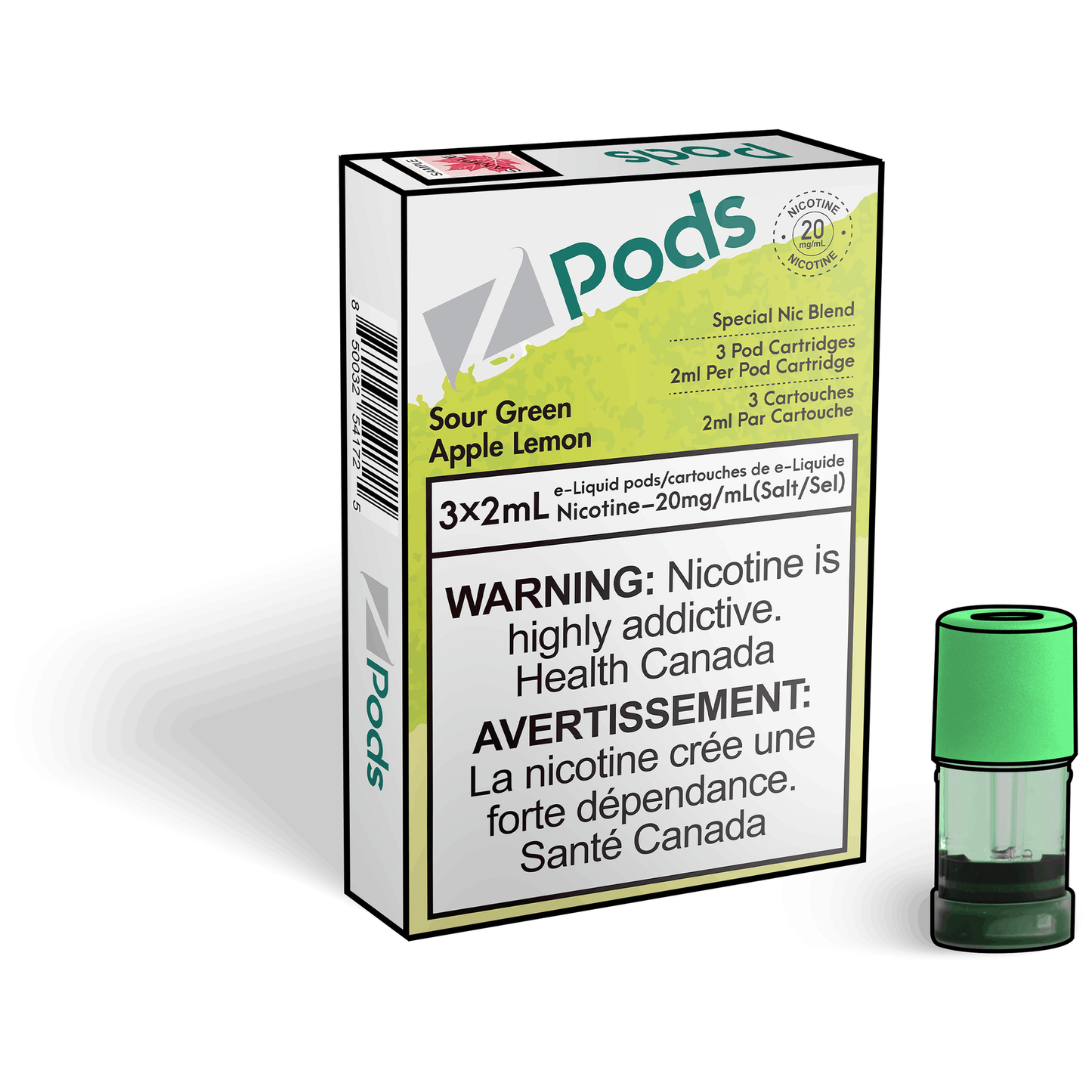 Zpods - Pomme Verte Aigre Citron