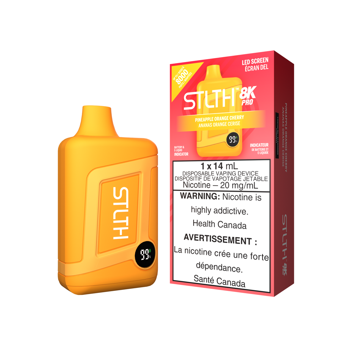 STLTH 8K Pro - Ananas Orange Cerise