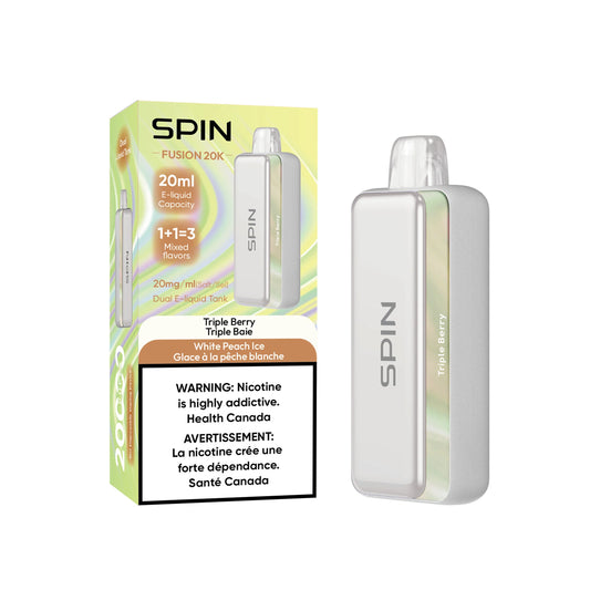 Spin Fusion 20K - Triple Berry and White Peach Ice