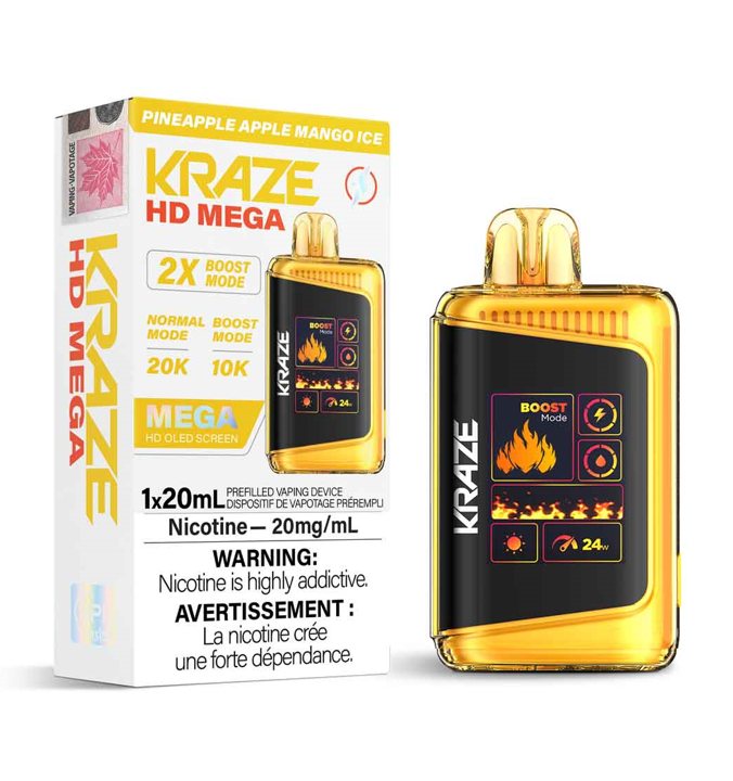 Kraze HD Mega - Ananas Pomme Mangue Glacée