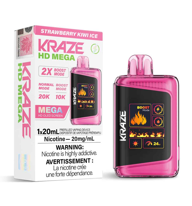 Kraze HD Mega - Fraise Kiwi Glacé