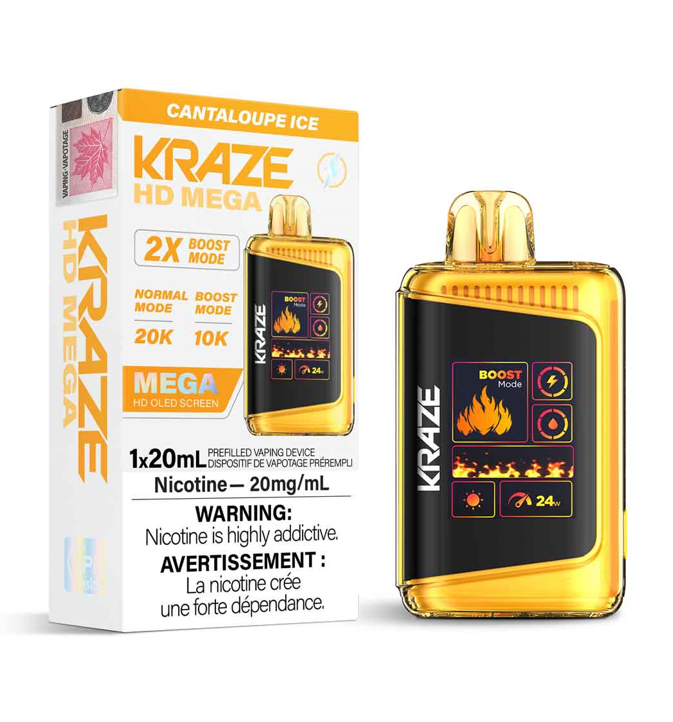 Kraze HD Mega - Cantaloup Glacé