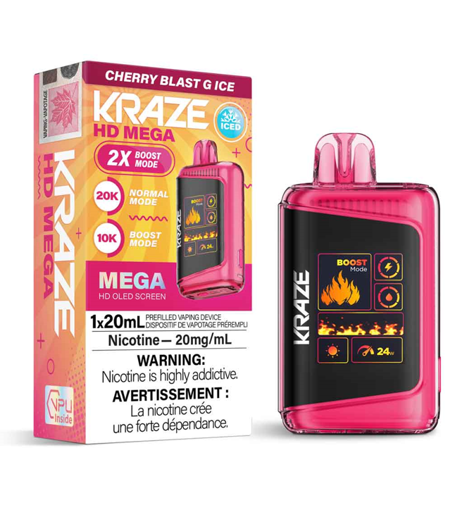 Kraze HD Mega - Explosion de Cerise Glacée