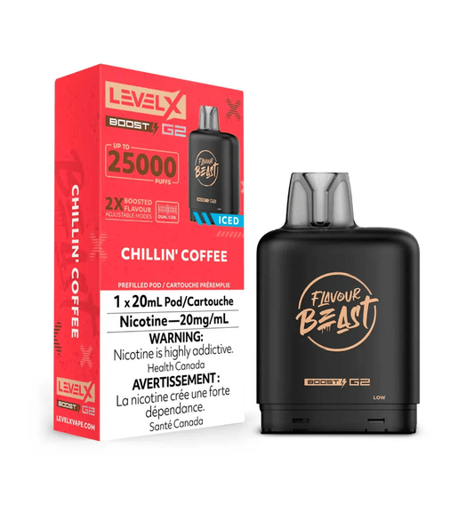 Flavour Beast Level X Boost G2 25k - Chillin' Coffee Iced