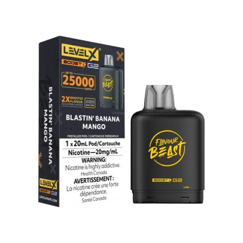 Flavour Beast Level X Boost G2 25k - Blastin' Banana Mango