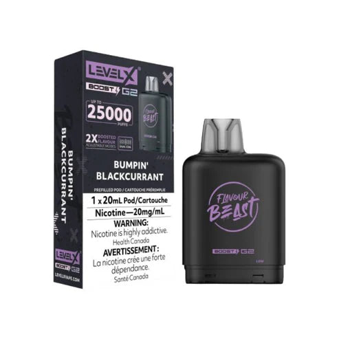 Flavour Beast Level X Boost G2 25k - Bumpin' Blackcurrant