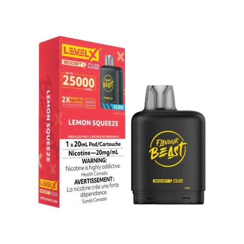 Flavour Beast Level X Boost G2 25k - Lemon Squeeze Iced