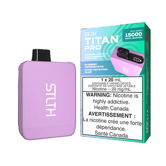 STLTH Titan Pro 15K - Glace à la pastèque et aux bleuets