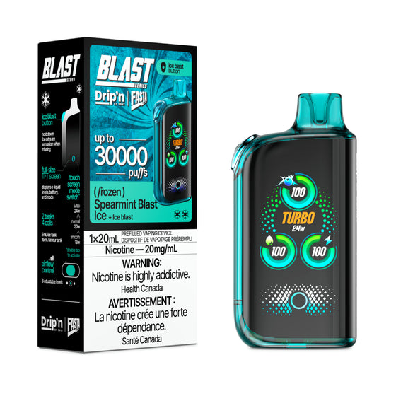 Drip'n by Envi Fasta Blast 30K Disposable - Spearmint Blast Ice