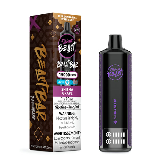 Flavour Beast Beast Bar 15k - Shisha Grape Low Ice