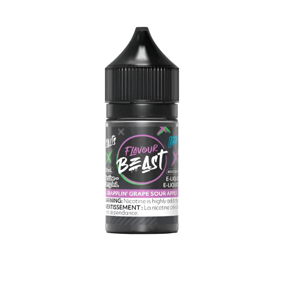 Flavour Beast - Grapplin' Grape Sour Apple Iced 30ml Salt