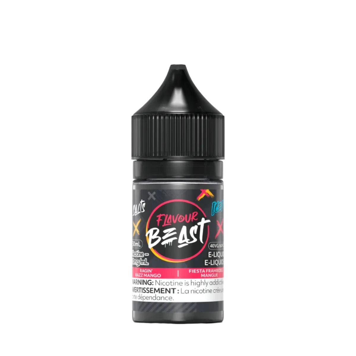 Flavour Beast - Ragin' Razz Mango Iced 30ml Salt