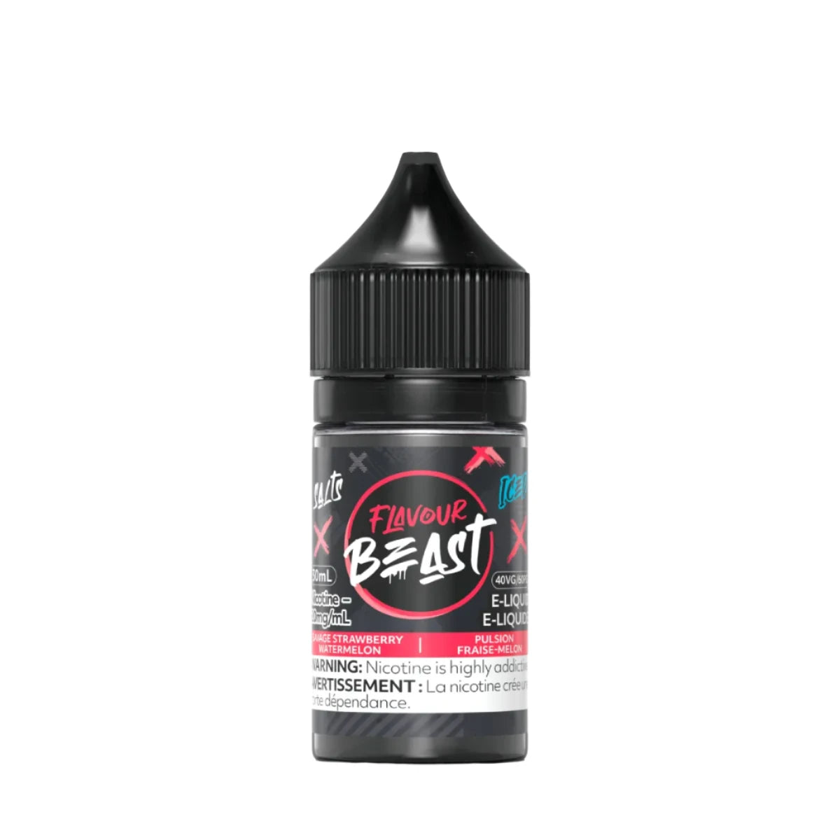 Flavour Beast - Savage Strawberry Watermelon Iced 30ml Salt