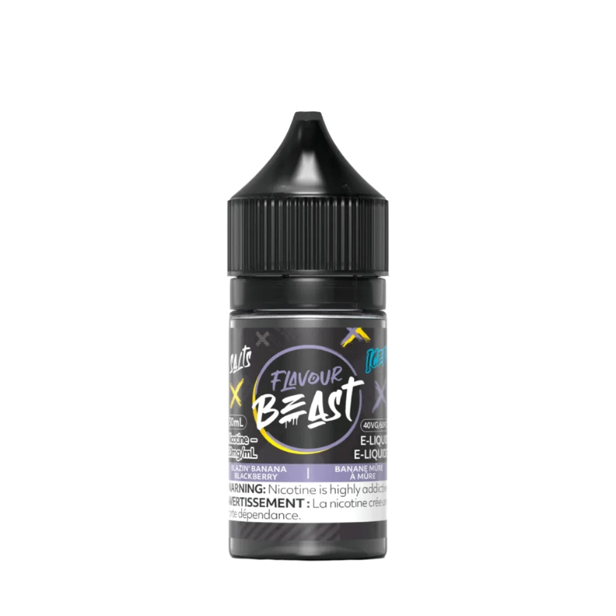 Flavour Beast - Blazin' Banana Blackberry Iced 30ml Salt