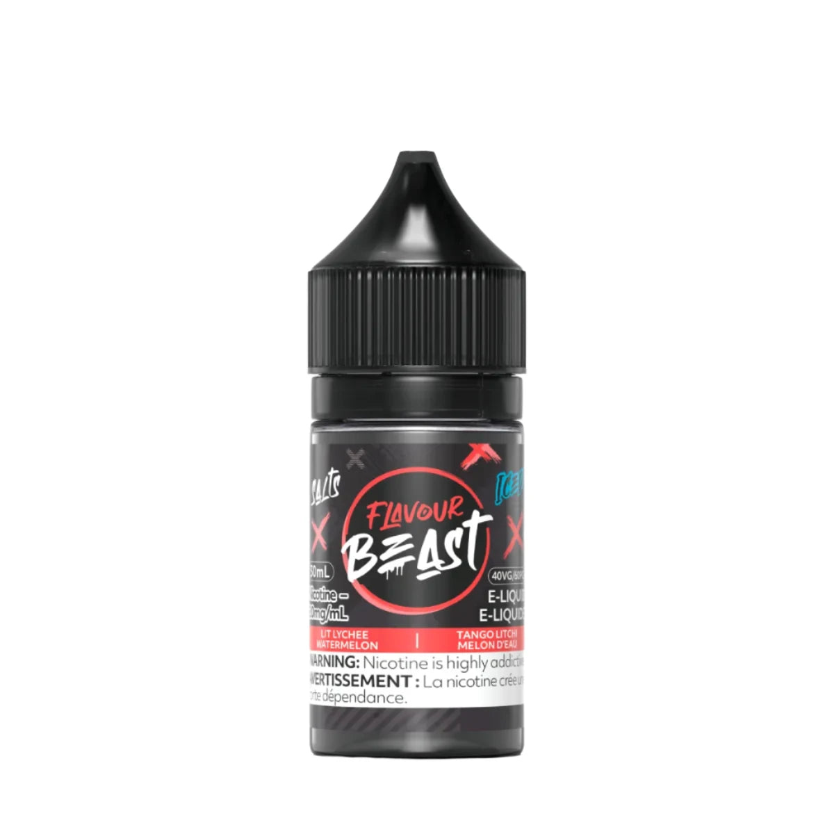 Flavour Beast - Lit Lychee Watermelon Iced 30ml Salt