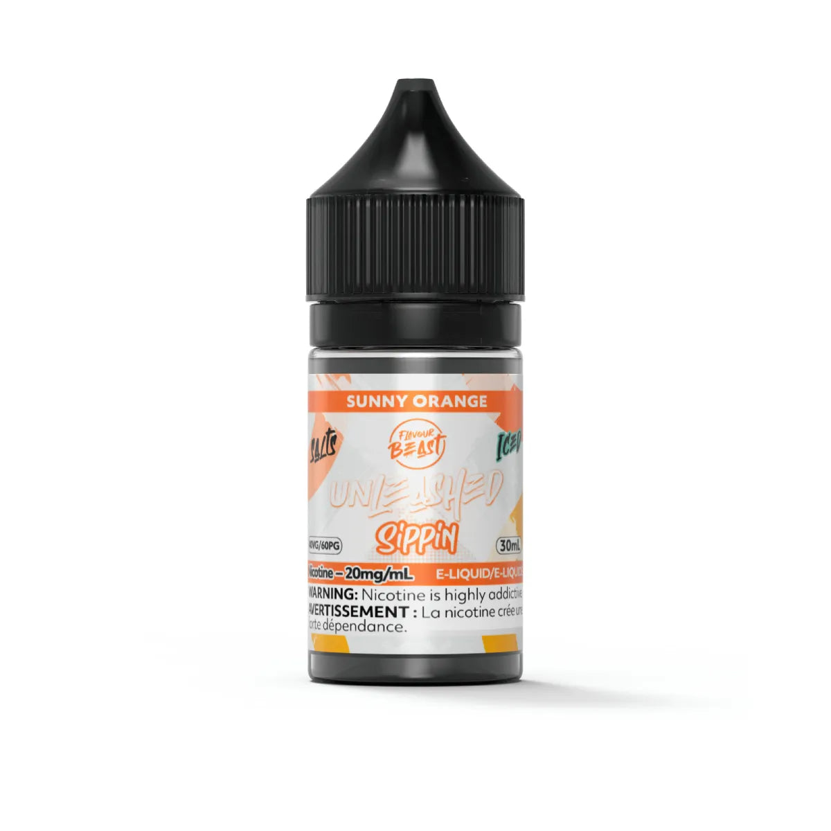 Flavour Beast - Unleashed Sippin - Sunny Orange Iced 30ml Salt