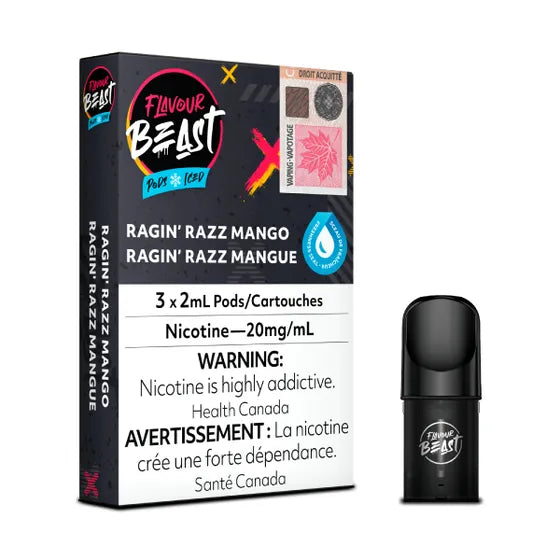 Flavour Beast Pods - Raggin' Razz Mango