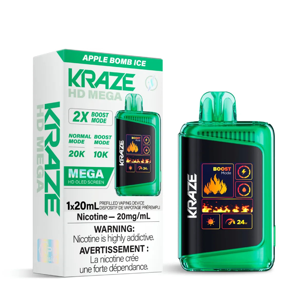 Kraze HD Mega - Apple Bomb Ice