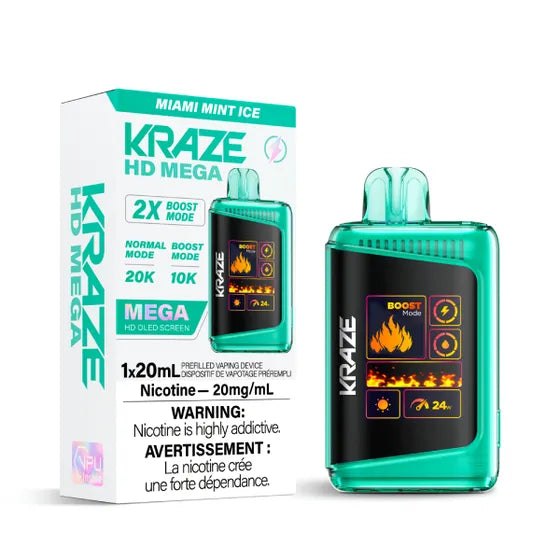 Kraze HD Mega - Miami Mint Ice