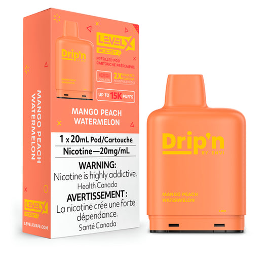 Drip'n  - Level X Boost Pod -  Mango Peach Watermelon (20mL)