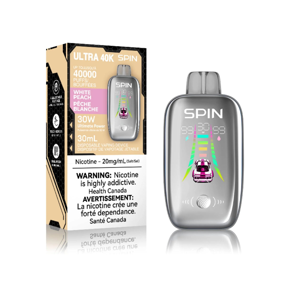 Spin - Ultra 40k - White Peach