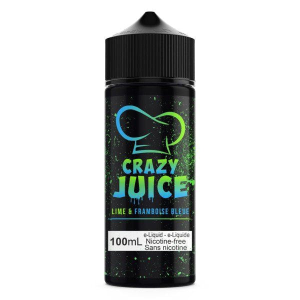 Crazy Juice - Citron Vert &amp; Framboise Bleue 100 ml